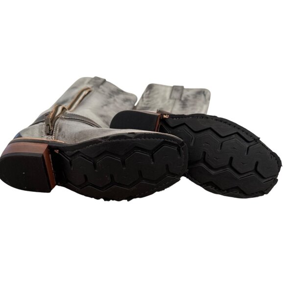 Freebird Wagner Women's Gray Leather Western Boots Size 6 - Picture 7 of 8